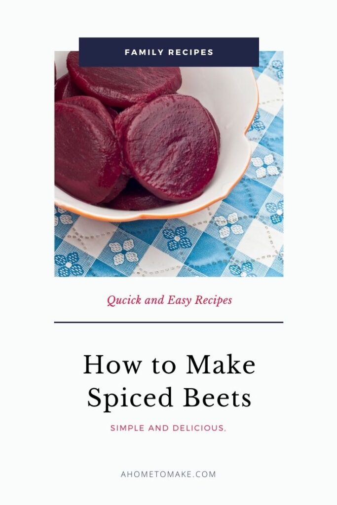 How to Cook Spiced Beets @ AHomeToMake.com