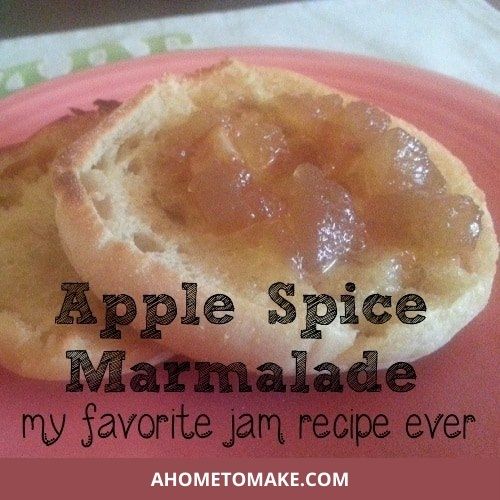 Apple Spice Marmalade on a toasted English Muffin
