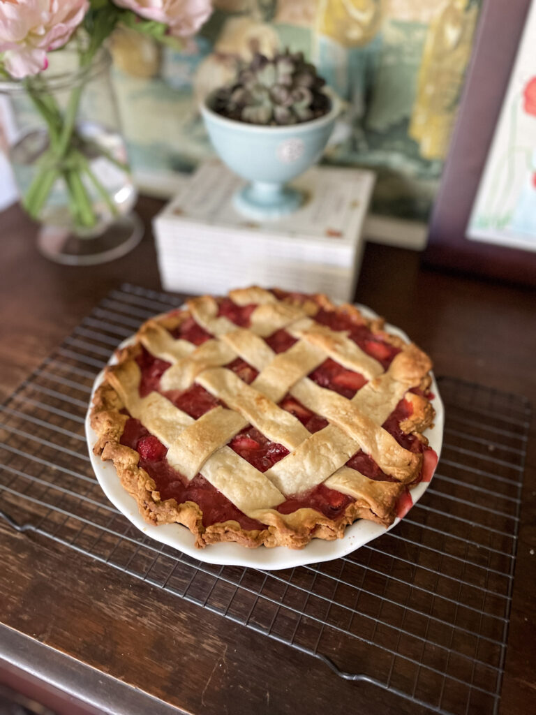 Best Ever Easy Strawberry Pie Recipe @ AHomeToMake.com
