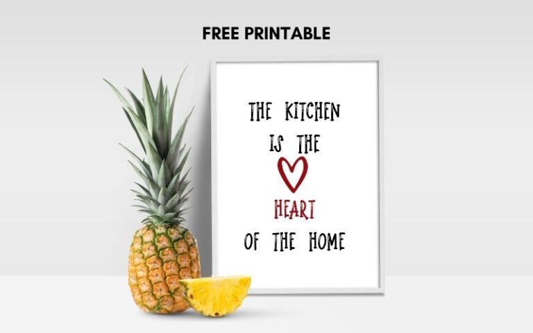 The Kitchen is the Heart of the Home Art Print